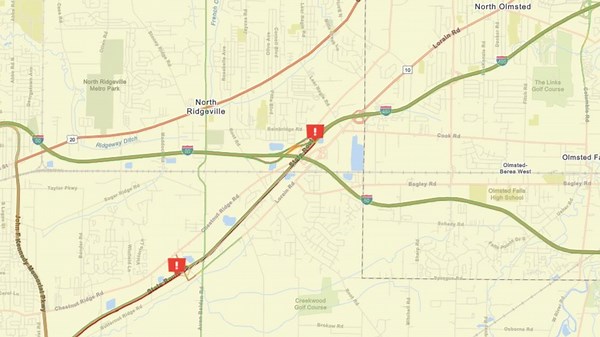 Route 10 East reopens in North Ridgeville after closure due to early morning crash