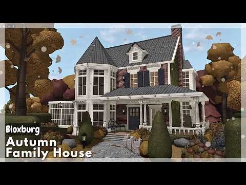 BLOXBURG: Autumn Family Roleplay House Speedbuild | Roblox House Build
