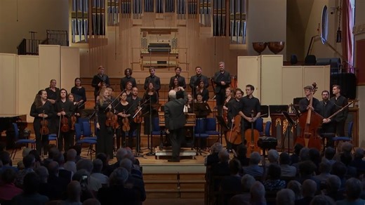 Throwback to Bach in Leipzig with John Butt 🎼 In this video, the acclaimed Bachian directs the Academy Symphony Orchestra in Bach's Warum betrubst du dich, mein Herz ☝🏻 Following the Academy’s Sunday series of Bach cantatas which has been taking place for 15 years, we look forward to a new programme debuting next January. In keeping with recent practice at the Academy, Resounding Shores will feature SIDE-BY-SIDE opportunities with visiting artists, staff and alumni, celebrating English masterp