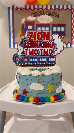 Chugga Chugga Two Two Cake Topper