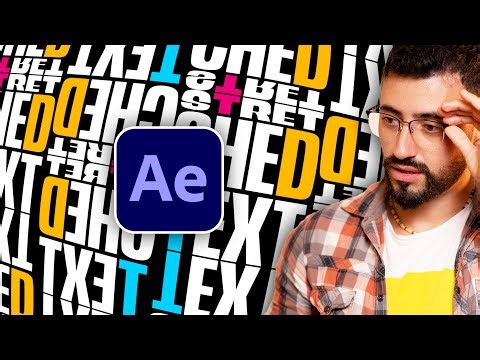The easiest way to Create Complex Stretched Text Animation. After Effects Tutorial