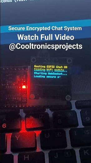 This ESP32 Chat System Nobody Can Hack #securecommunication #esp32 #iotprojects