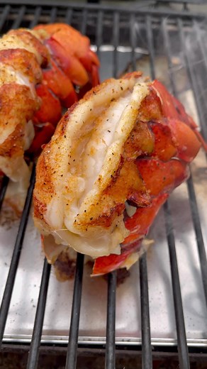 Buttery lobster tails are always a good call! 🦞 #lobstertails #lobster #buttery #butter #grilling #seafood #grilledseafood #traegergrills #deliciousfood #facebookreels #thisjewcanque | This Jew Can Que