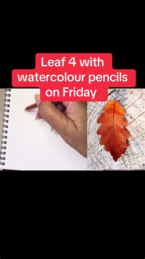 Loose watercolor leaves tutorial 🌿 New Leaf 4 video drops Friday on YouTube! Learn easy techniques using watercolour pencils 💧🎨 #watercolourpencil