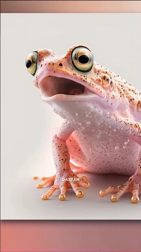how frog swallow with their eyes 😲