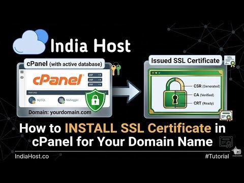 How to install free SSL certificate inside cPanel , IndiaHost, indiahost.co