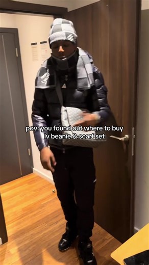 get urself one #fyp #ukdrip #louisvuitton #scarf #beanie