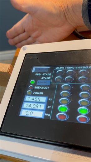Testing a system for RC cars with AC120 main box and DC12 for finish line. The start and finish boxes have antennas for wireless link. | Mach1 Timing Systems