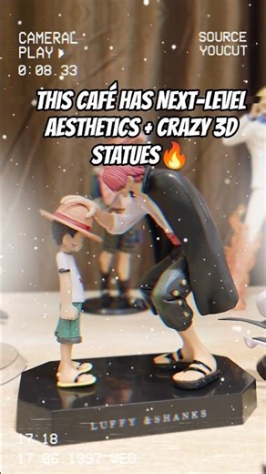 This Café Has Next-Level Aesthetics + Crazy 3D Prints 🔥 #cafevibes #drink #creativebar #anime