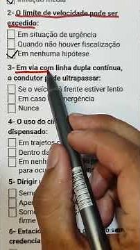 6 questions that most frequently appear on the DETRAN exam.