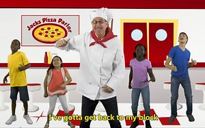 好玩的英语儿歌-Pizza Man