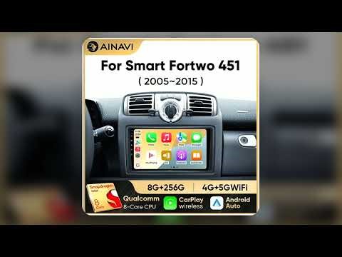 Ainavi Android Radio For Mercedes Benz Smart Fortwo 451 2005 2015 Wireless Android Auto Carplay