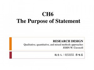 RESEARCH DESIGN Qualitative, quantitative, and mixed methods approaches JOHN W. Creswell - SlideServe