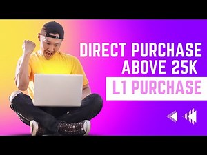 L1 Purchase | Direct purchase above 25K | Compare purchase | Selected product purchase on GeM portal
