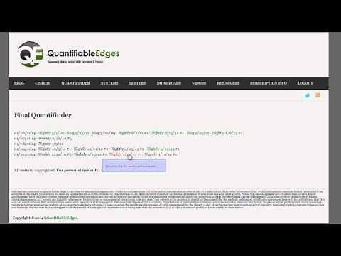 Using the Quantifinder