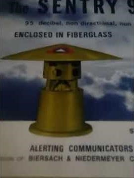 sentry 95 siren on the siren board