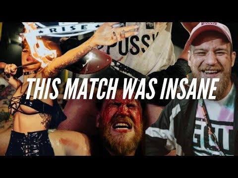 REACTING TO MY NO ROPE BARBED WIRE DEATHMATCH! RISE Underground Wrestling!