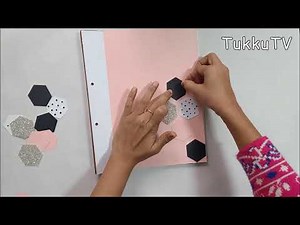 Handmade file cover deoration ideas | Old File Cover Decoration | TukkuTV