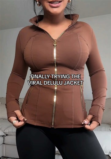Flattering Gold Zipper Activewear Jacket Review