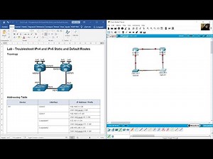 16.3.2 Lab - Troubleshoot IPv4 and IPv6 Static and Default Routes