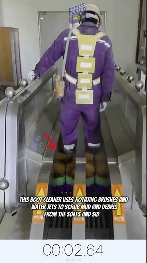 Automatic Boot Cleaner machine -Sanitize Your Shoes Before Entering Clean Zones #technology#machine