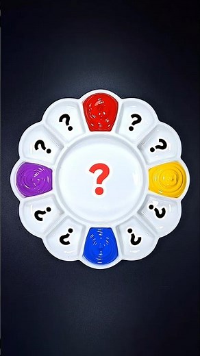 🌈 Create 13 new rainbow colors from just 4 primary colors #colormixing #satisfying #rainbow