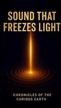 Acoustic Traps: How Sound Can Freeze Light.