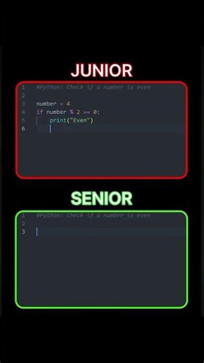 Python Senior vs Junior Code 😱