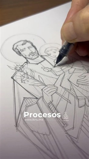 San José / Proceso de dibujo / #arte #art #drawing #artwork #sketch