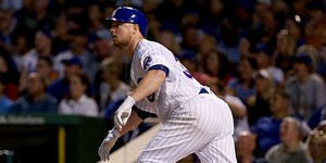 Lester hits first homer, racks up 2,000th K