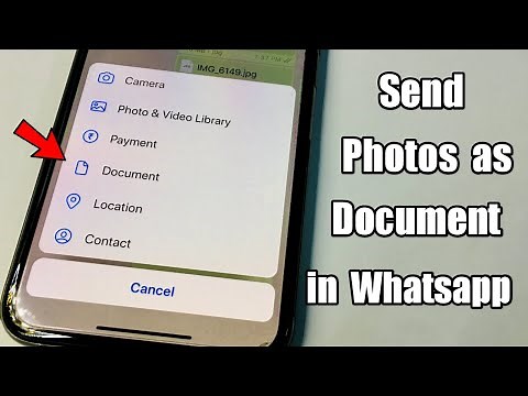 Send Photos as Document on Whatsapp in Iphone