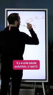 1re TC (1.4) : Un exemple de résolution d'équation du second degré