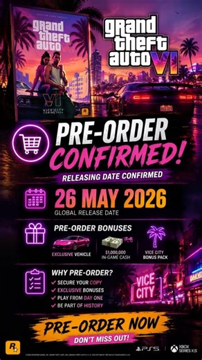 😱GTA 6 Pre-Order CONFIRMED 😱 | Official Release Date