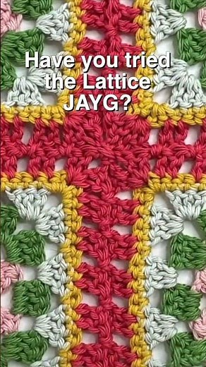 Take Your Granny Squares to the Next Level with This Lattice JAYG! #shorts