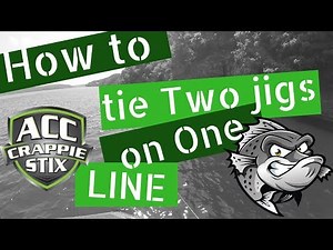 How to tie two jigs on One line