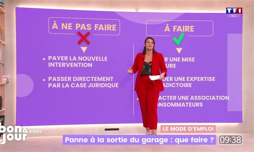 Le mode d'emploi : panne à la sortie du garage, que faire ?