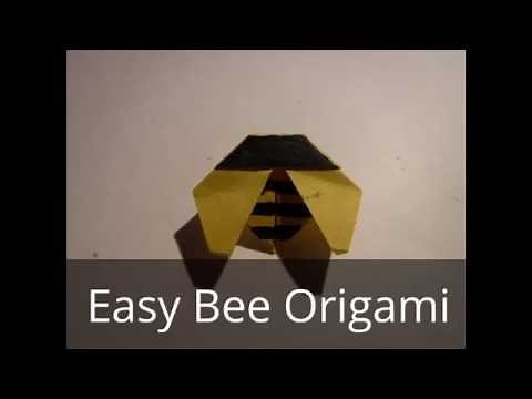 Easy Bee Origami