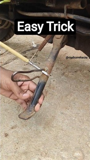 Bike Stand Spring Fix in Seconds! Easy DIY Repair 🔧⚡ #diy #bikestand #mechanic #tricks #tips #howto