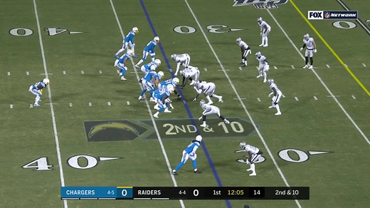 Erik Harris returns interception of Philip Rivers 59 yards