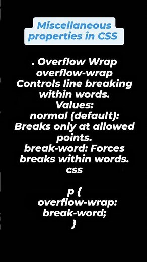"Master Text Wrapping with CSS Overflow-Wrap! 📝 Perfect Line Breaks for Any Content!"