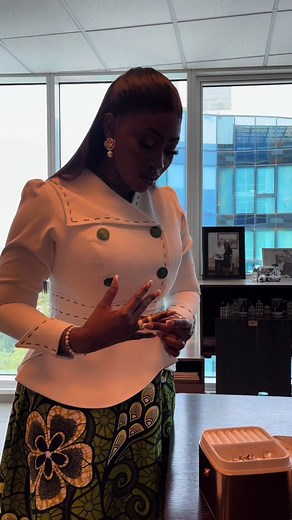 Elegant African Prints: Lauren Woman @Cookie Tee Outfit