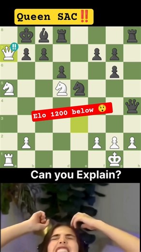 Find the Winning Move After Queen Sacrifice! 🤯 #chess #shorts #puzzle