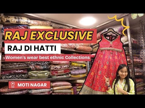 Raj Exclusive Moti Nagar-Ethnic Lehenga Haul, Saree Shopping Delhi, Affordable Bridal & Party Wear ✨