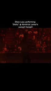 Steve Lacy Performs Static at Kendrick Lamar's Concert