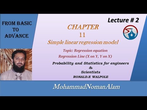 Lec:2 Regression equation examples| X on Y, y on X