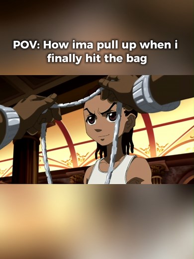 When u finally get the bag. @mcwolf @monarch_146 @gemfinds.7 #animetiktok #foryoupage #fynshyt #animemoments #boondocks