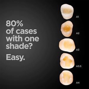 Our single TPH Spectra® ST A2 shade covers 80% of all cases. For more challenging situations, it has a true system to back it up. One System for ALL Cases. Are you ready for any patient? Learn More: http://ms.spr.ly/6185w0bpv | Dentsply Sirona