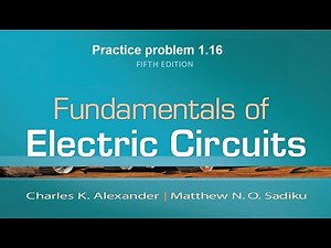 1.16 fundamental of electric circuits 5th edition solution | Engineers Inn