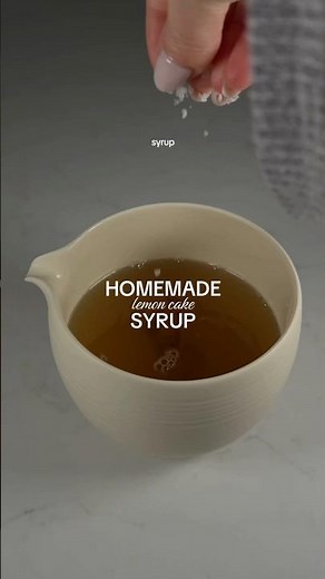homemade lemon cake syrup🍋🍰