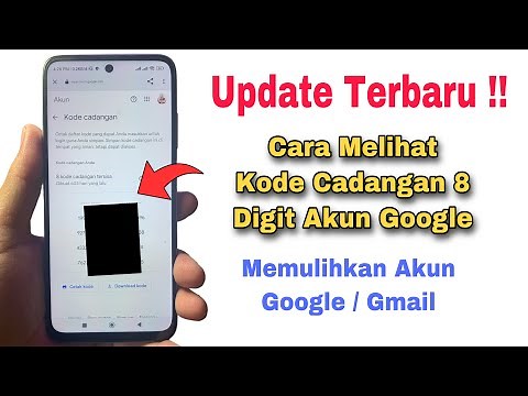 Cara Melihat Kode Cadangan 8 Digit Google Yang Hilang